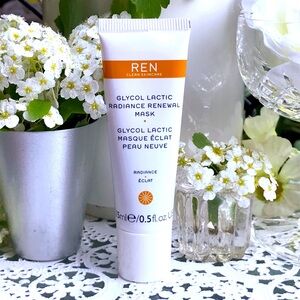 💚 REN Glycol Lactic Radiance Renewal Mask 15ml *NEW, sealed under cap!